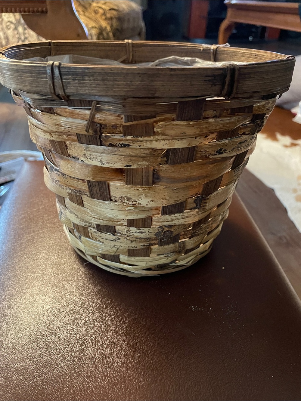 Natural Woven Basket for plants and flowers